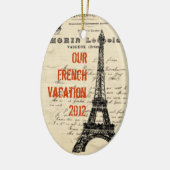Eiffel Tower Franse versiering Keramisch Ornament (Links)
