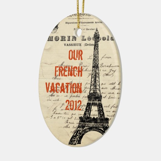 Eiffel Tower Franse versiering Keramisch Ornament (Links)