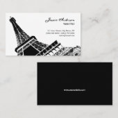 Eiffel Tower French Chic visitekaartjes (Voorkant / Achterkant)