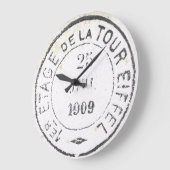 Eiffel Tower French Postmark Grote Klok (Hoek)