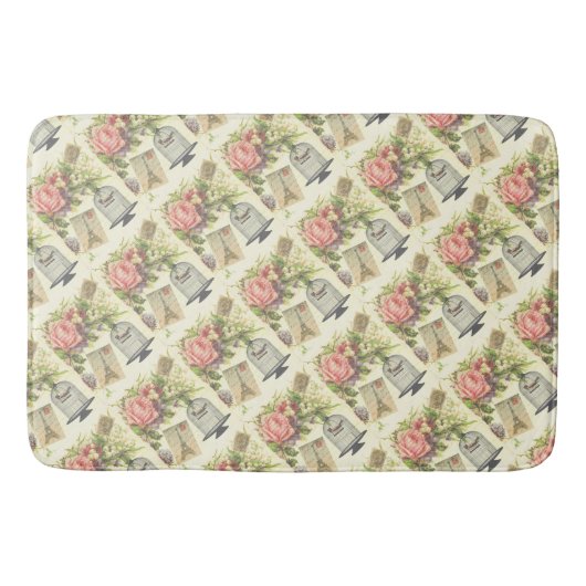 Eiffel Tower French Theme Paris Bath Mat (Voorkant)