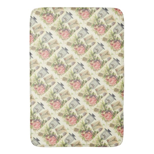 Eiffel Tower French Theme Paris Bath Mat (Voorkant Verticaal)