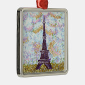 Eiffel Tower geïnspireerd pointillisme ornament vi (Rechts)
