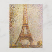 Eiffel Tower, gemaakt door Georges Seurat,  Kunst Briefkaart (Voorkant)