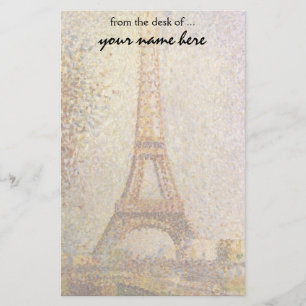 Eiffel Tower, gemaakt door Georges Seurat,  Kunst Briefpapier