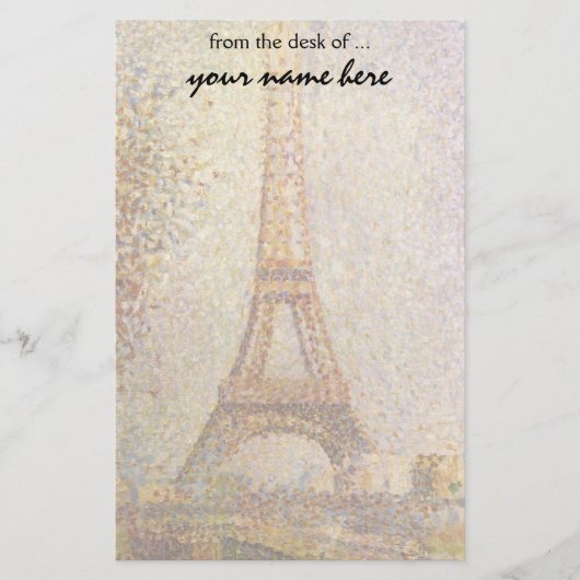 Eiffel Tower, gemaakt door Georges Seurat,  Kunst Briefpapier (Voorkant)