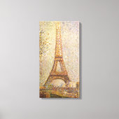 Eiffel Tower, gemaakt door Georges Seurat,  Kunst Canvas Afdruk (Voorkant)