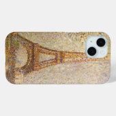 Eiffel Tower, gemaakt door Georges Seurat, Kunst Case-Mate iPhone Case (Achterkant (horizontaal))