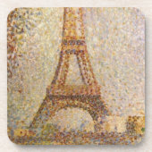 Eiffel Tower, gemaakt door Georges Seurat,  Kunst Drankjes Onderzetter (Voorkant)