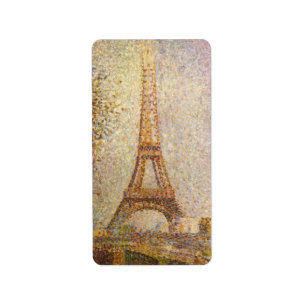 Eiffel Tower, gemaakt door Georges Seurat,  Kunst Etiket