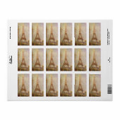 Eiffel Tower, gemaakt door Georges Seurat,  Kunst Etiket (Full Sheet)