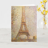 Eiffel Tower, gemaakt door Georges Seurat,  Kunst Kaart (Gele Bloem)
