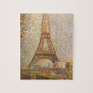 Eiffel Tower, gemaakt door Georges Seurat,  Kunst Legpuzzel