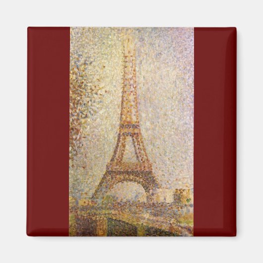 Eiffel Tower, gemaakt door Georges Seurat,  Kunst Magneet (Voorkant)