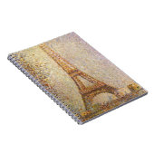 Eiffel Tower, gemaakt door Georges Seurat,  Kunst Notitieboek (Rechterzijde)