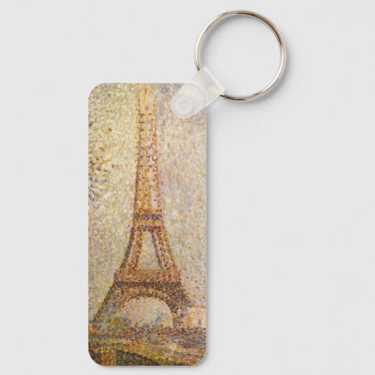 Eiffel Tower, gemaakt door Georges Seurat,  Kunst Sleutelhanger (Achterkant)