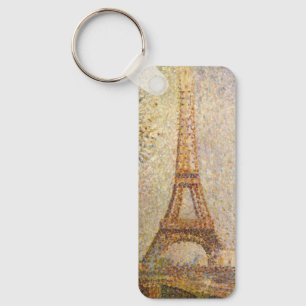 Eiffel Tower, gemaakt door Georges Seurat,  Kunst Sleutelhanger