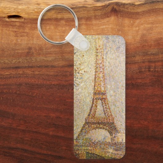 Eiffel Tower, gemaakt door Georges Seurat, Kunst Sleutelhanger (Voorkant)