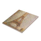 Eiffel Tower, gemaakt door Georges Seurat, Kunst Tegeltje (Zijkant)