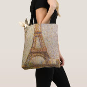 Eiffel Tower, gemaakt door Georges Seurat, Kunst Tote Bag (Dichtbij)