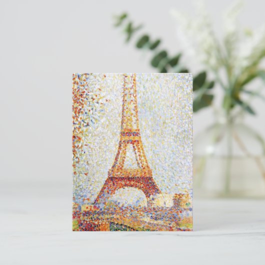 Eiffel Tower Georges Pierre Seurat Briefkaart (Staand voorkant)