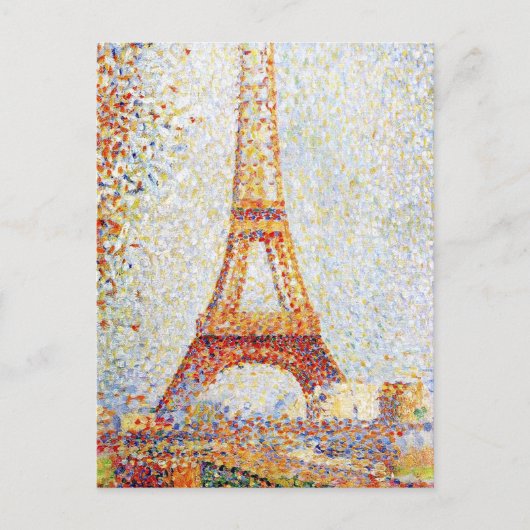 Eiffel Tower Georges Pierre Seurat Briefkaart (Voorkant)