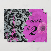 Eiffel Tower Gerber Table Number Kaarten (Voorkant / Achterkant)