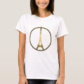 Eiffel Tower Glitter sparken T-shirt (Voorkant)