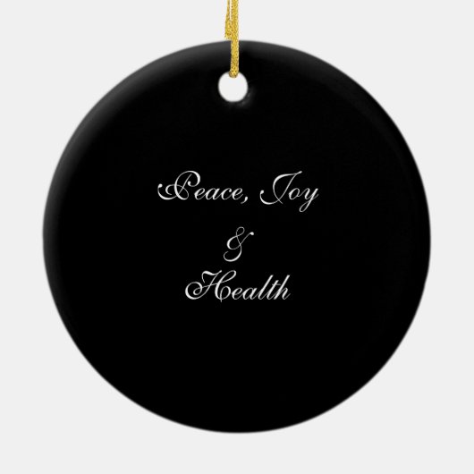 Eiffel Tower Gold glitter sparkles Personaliseert Keramisch Ornament (Achterkant)