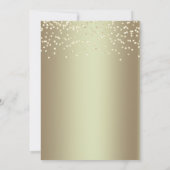 Eiffel Tower Gold Sparkle Glitter Quinceañera Kaart (Achterkant)