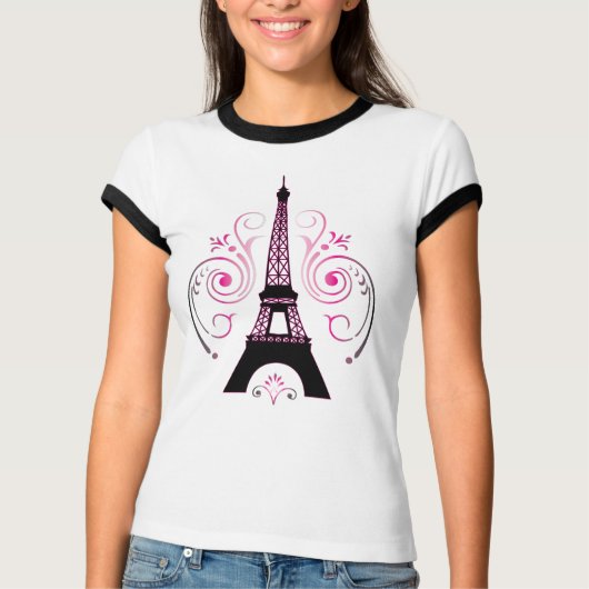 Eiffel Tower Grafisch ontwerpshirt T-shirt (Voorkant)