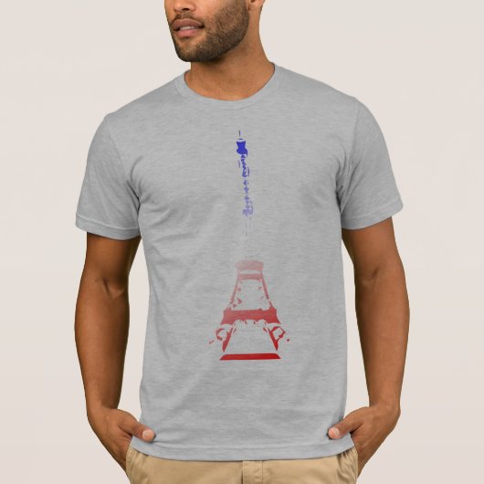Eiffel Tower Grunge T-shirt (Voorkant)