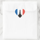 Eiffel Tower Heart Sticker (Tas)