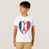 Eiffel Tower Heart T-shirt (Voorkant volledig)