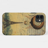 Eiffel Tower Hot Air Ballon Steampunk Case-Mate iPhone Case (Achterkant (horizontaal))