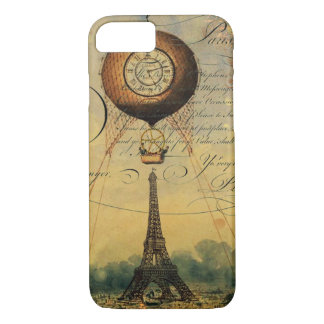 Eiffel Tower Hot Air Ballon Steampunk Case-Mate iPhone Case