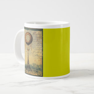 Eiffel Tower Hot Air Ballon Steampunk Grote Koffiekop