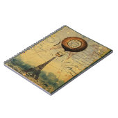 Eiffel Tower Hot Air Ballon Steampunk Notitieboek (Linkerzijde)