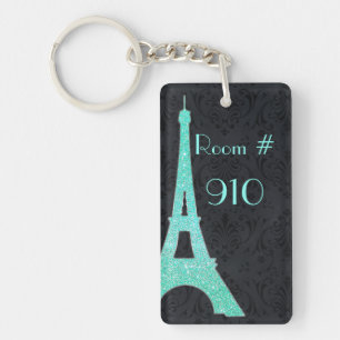 Eiffel Tower Hotel Room Number Sleutelhanger