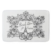 Eiffel Tower "I love Paris" "Paris Je taime" Badmat (Voorkant)