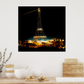 Eiffel Tower illuminated at 1900 Paris Exposition Poster (Keuken)