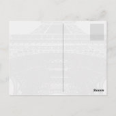 Eiffel Tower in Parijs Frankrijk Briefkaart (Achterkant)