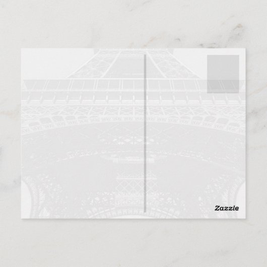 Eiffel Tower in Parijs Frankrijk Briefkaart (Achterkant)