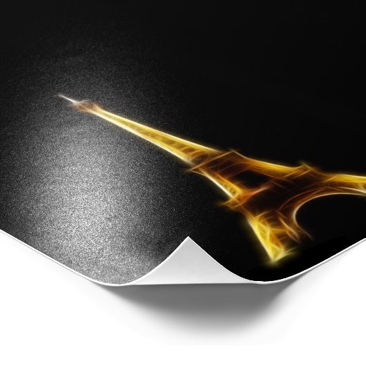 Eiffel Tower in Parijs Frankrijk Foto Afdruk (Hoek)