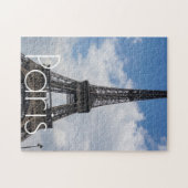 Eiffel Tower in Paris Artwork France Travel Legpuzzel (Horizontaal)