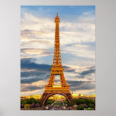 eiffel tower in paris, the city of love poster (Voorkant)