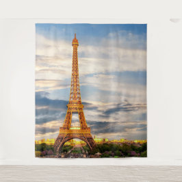 eiffel tower in paris, the city of love wandkleed
