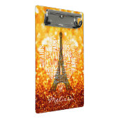 Eiffel Tower Inscriptions Paris in Heart Mini Klembord (Schuin)