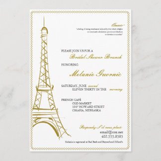 Eiffel Tower Invite Kaart