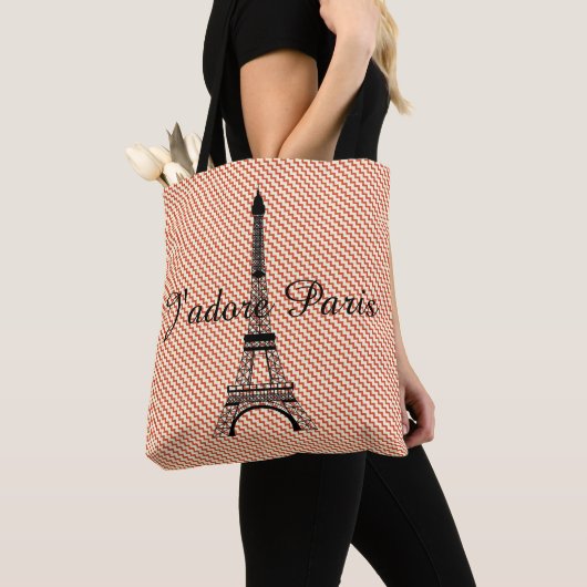 Eiffel tower J'adore Paris Tote Bag (Dichtbij)